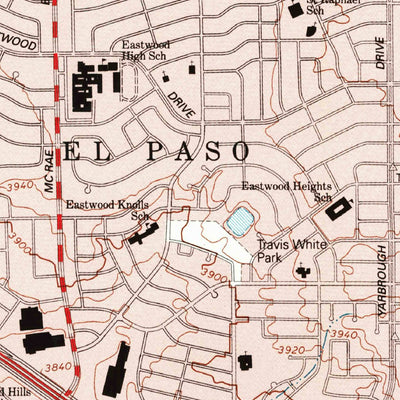 United States Geological Survey Fort Bliss SE, TX (1994, 24000-Scale) digital map