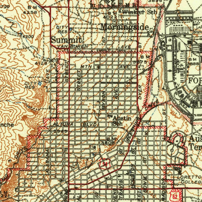 United States Geological Survey Fort Bliss, TX (1942, 62500-Scale) digital map