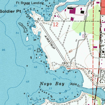 United States Geological Survey Fort Bragg, CA (1960, 24000-Scale) digital map