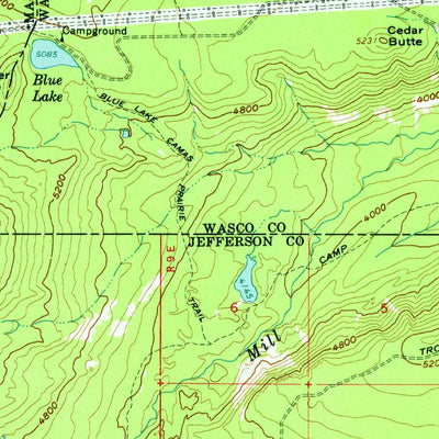 United States Geological Survey Fort Butte, OR (1961, 62500-Scale) digital map
