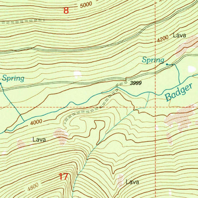 United States Geological Survey Fort Butte, OR (1996, 24000-Scale) digital map