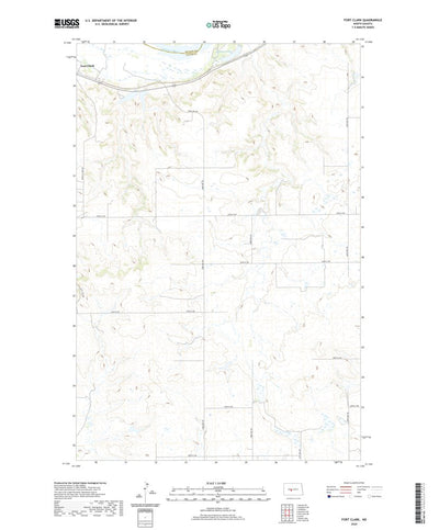 United States Geological Survey Fort Clark, ND (2020, 24000-Scale) digital map