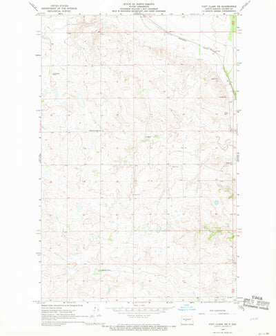 United States Geological Survey Fort Clark NE, ND (1968, 24000-Scale) digital map