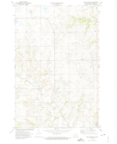 United States Geological Survey Fort Clark SE, ND (1972, 24000-Scale) digital map