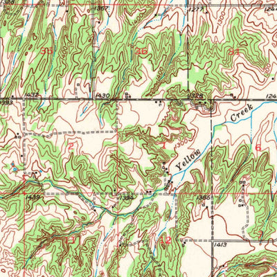 United States Geological Survey Fort Cobb, OK (1951, 62500-Scale) digital map
