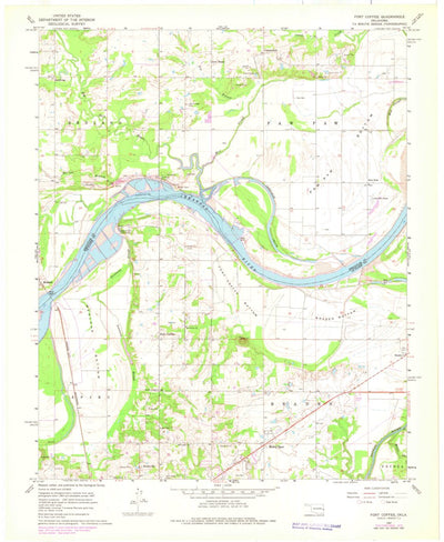 United States Geological Survey Fort Coffee, OK (1967, 24000-Scale) digital map