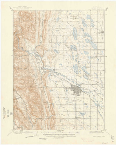 United States Geological Survey Fort Collins, CO (1908, 62500-Scale) digital map