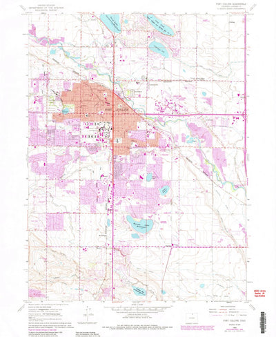 United States Geological Survey Fort Collins, CO (1960, 24000-Scale) digital map