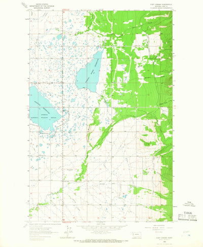 United States Geological Survey Fort Connah, MT (1964, 24000-Scale) digital map