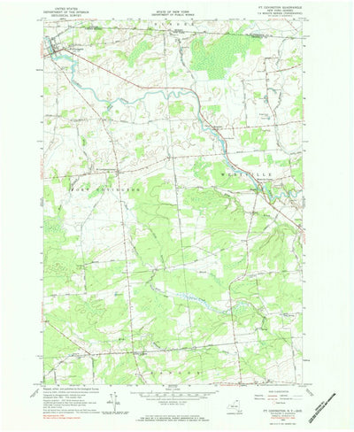 United States Geological Survey Fort Covington, NY (1964, 24000-Scale) digital map