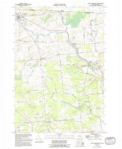 United States Geological Survey Fort Covington, NY (1993, 24000-Scale) digital map