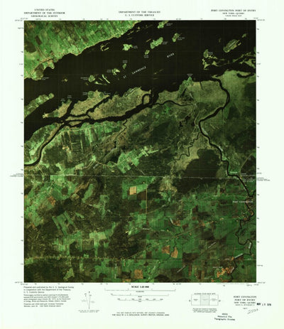 United States Geological Survey Fort Covington Port Of Entry, NY (1977, 25000-Scale) digital map