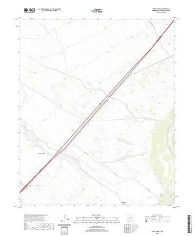 United States Geological Survey Fort Craig, NM (2020, 24000-Scale) digital map