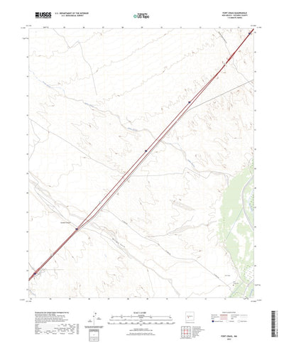 United States Geological Survey Fort Craig, NM (2023, 24000-Scale) digital map