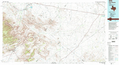 United States Geological Survey Fort Davis, TX (1985, 100000-Scale) digital map