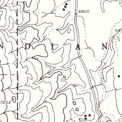 United States Geological Survey Fort Defiance, AZ-NM (1955, 24000-Scale) digital map