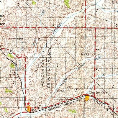 United States Geological Survey Fort Dodge, IA (1954, 250000-Scale) digital map