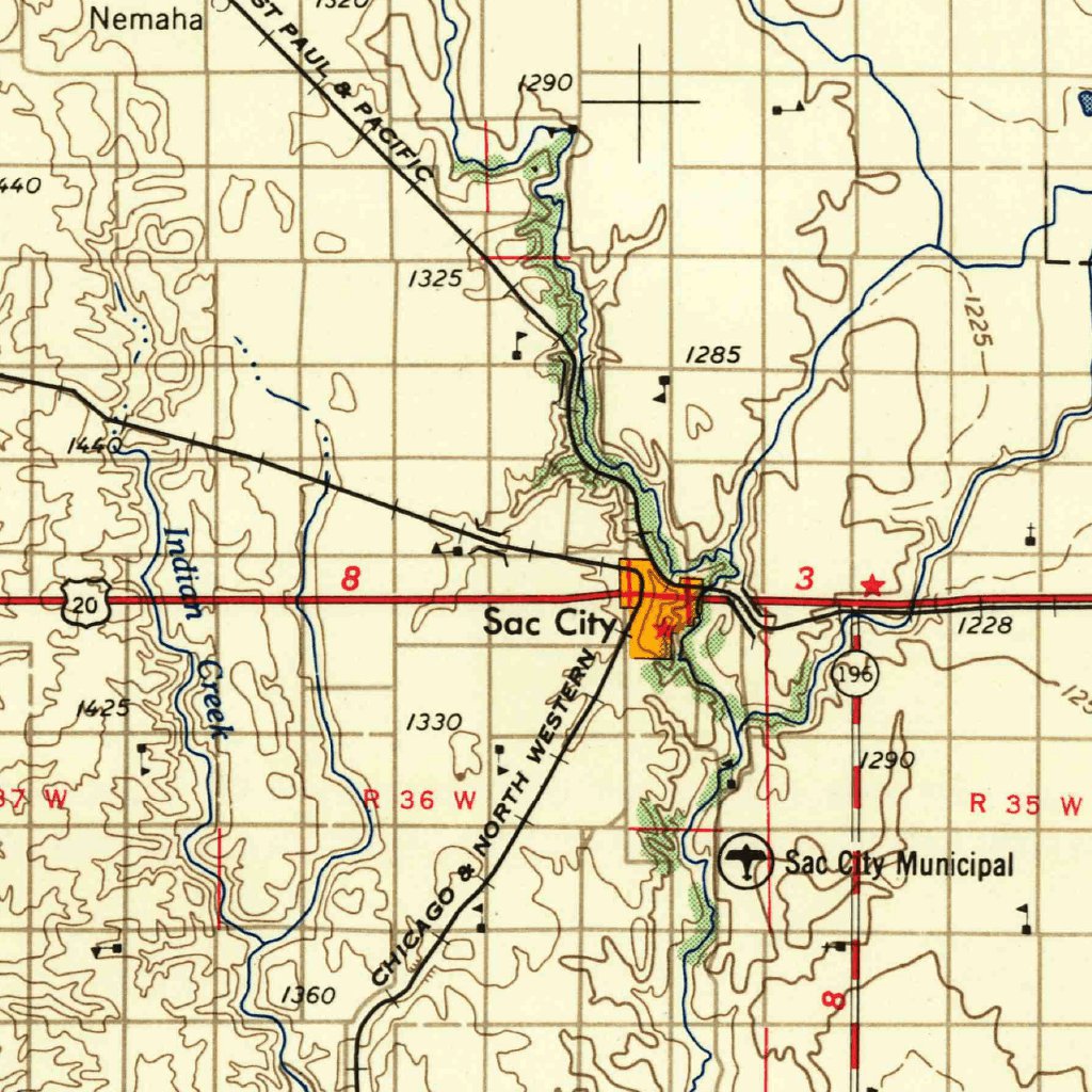 Fort Dodge, IA (1958, 250000-Scale) Map by United States Geological ...