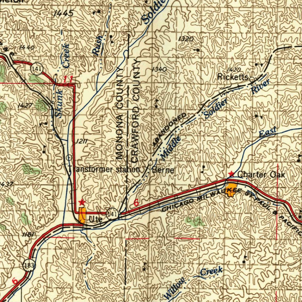 Fort Dodge, IA (1958, 250000-Scale) Map by United States Geological ...