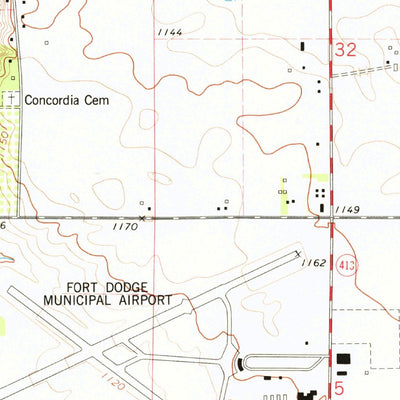 United States Geological Survey Fort Dodge North, IA (1979, 24000-Scale) digital map