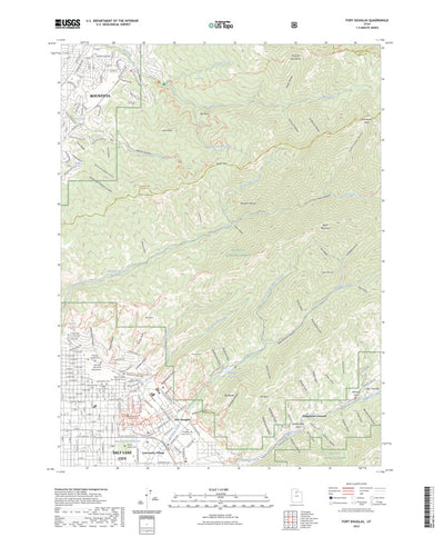United States Geological Survey Fort Douglas, UT (2023, 24000-Scale) digital map