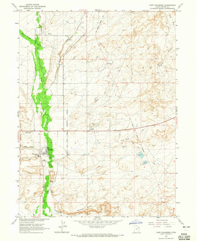 United States Geological Survey Fort Duchesne, UT (1964, 24000-Scale) digital map