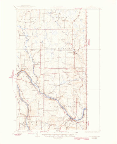 United States Geological Survey Fort Fairfield, ME (1933, 62500-Scale) digital map