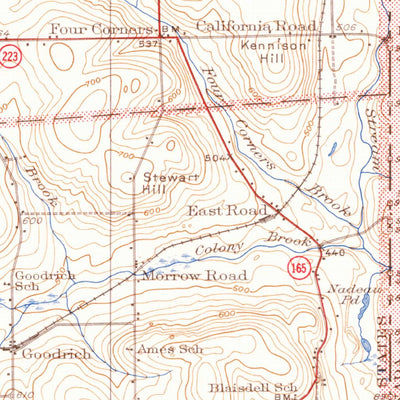 United States Geological Survey Fort Fairfield, ME (1933, 62500-Scale) digital map