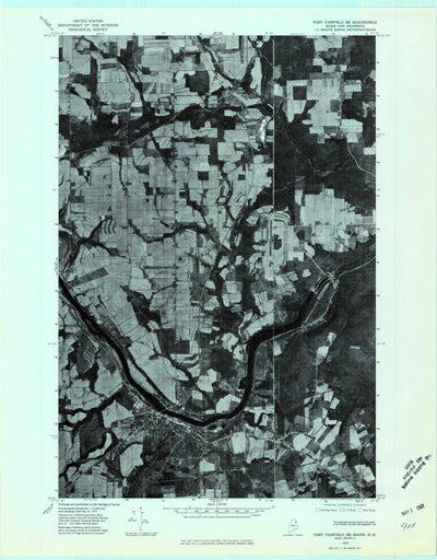 United States Geological Survey Fort Fairfield, ME (1975, 24000-Scale) digital map