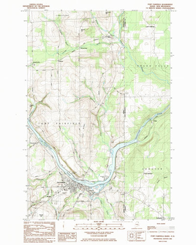 United States Geological Survey Fort Fairfield, ME (1984, 24000-Scale) digital map