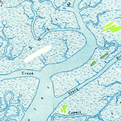 United States Geological Survey Fort Fremont, SC (1959, 62500-Scale) digital map