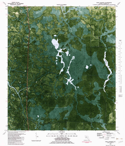 United States Geological Survey Fort Gadsden, FL (1981, 24000-Scale) digital map