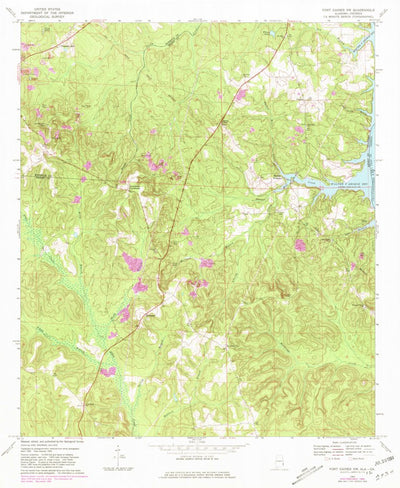 United States Geological Survey Fort Gaines NW, AL-GA (1969, 24000-Scale) digital map