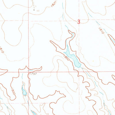 United States Geological Survey Fort George Butte, SD (1967, 24000-Scale) digital map