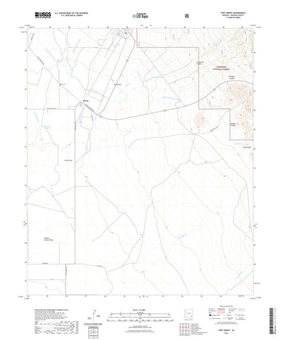United States Geological Survey Fort Grant, AZ (2021, 24000-Scale) digital map