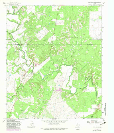 United States Geological Survey Fort Griffin, TX (1965, 24000-Scale) digital map
