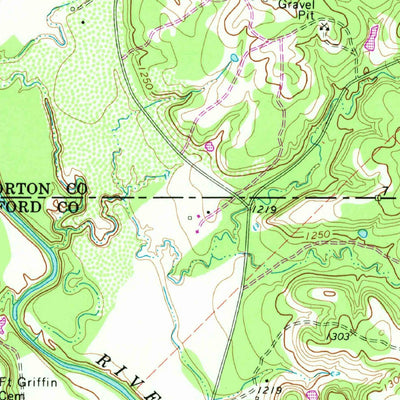 United States Geological Survey Fort Griffin, TX (1965, 24000-Scale) digital map