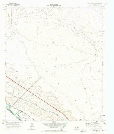 United States Geological Survey Fort Hancock NW, TX (1972, 24000-Scale) digital map