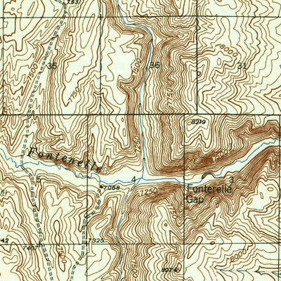 United States Geological Survey Fort Hill, WY (1947, 62500-Scale) digital map