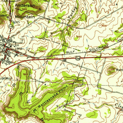 United States Geological Survey Fort Hood, TX (1947, 62500-Scale) digital map