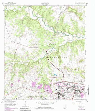 United States Geological Survey Fort Hood, TX (1957, 24000-Scale) digital map