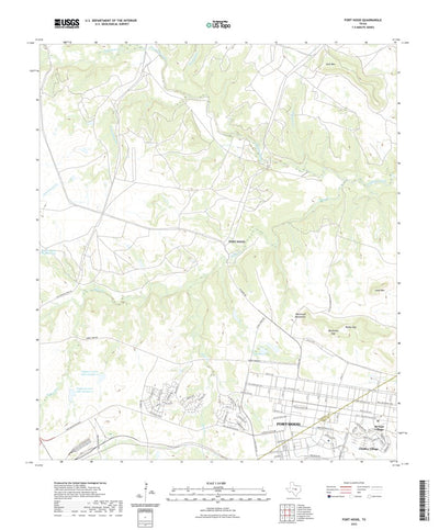 United States Geological Survey Fort Hood, TX (2022, 24000-Scale) digital map