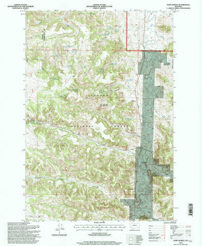 United States Geological Survey Fort Howes, MT (1995, 24000-Scale) digital map
