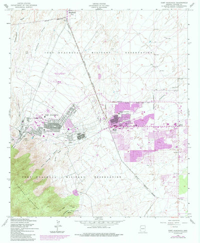 United States Geological Survey Fort Huachuca, AZ (1958, 24000-Scale) digital map