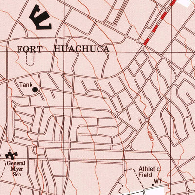 United States Geological Survey Fort Huachuca, AZ (1996, 24000-Scale) digital map