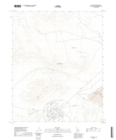 United States Geological Survey Fort Irwin, CA (2021, 24000-Scale) digital map