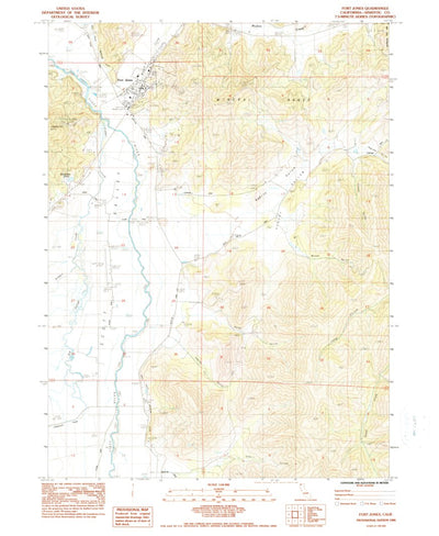 United States Geological Survey Fort Jones, CA (1984, 24000-Scale) digital map