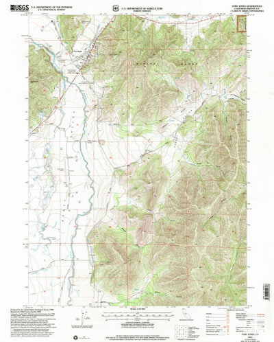 United States Geological Survey Fort Jones, CA (2001, 24000-Scale) digital map
