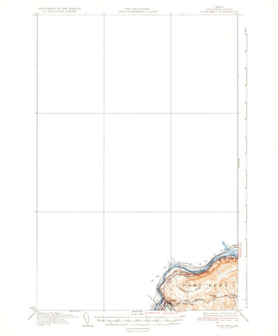 United States Geological Survey Fort Kent, ME (1935, 62500-Scale) digital map