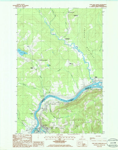 United States Geological Survey Fort Kent North, ME (1985, 24000-Scale) digital map